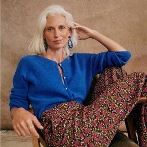 Sézane NWOT Gaspard Cardigan blue medium